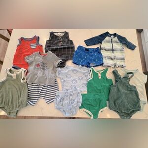 Cat and Jack baby boy summer bundle 3-6 months